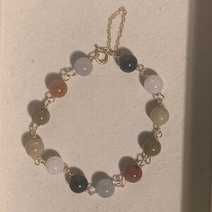 14 k Multi-Color Beaded bracellet